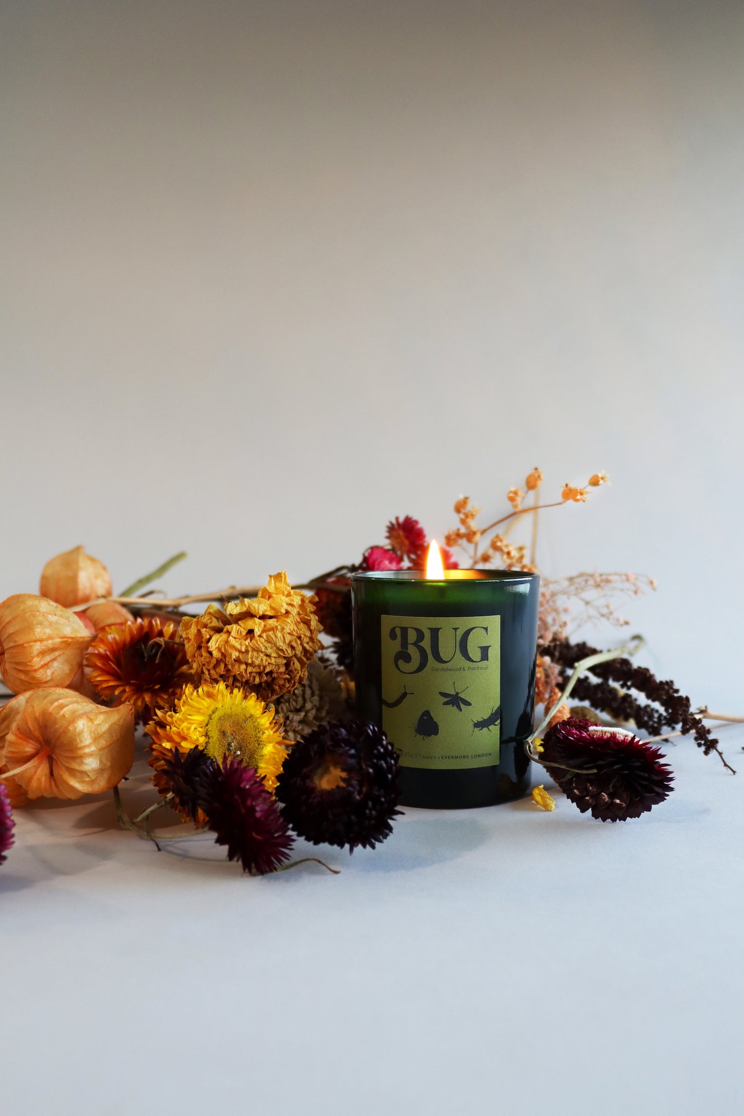 Burnt Fen Flowers x Evermore Bug candle